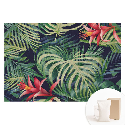 Papier peint photo grand format pour le mur Feuilles tropicales climat énergique