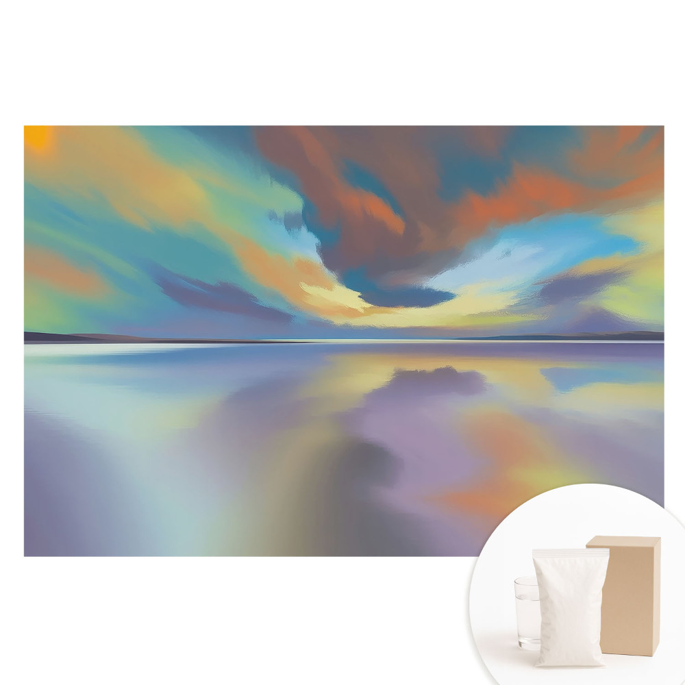 Papier peint intissé Paysage harmonieux reflet de l'eau