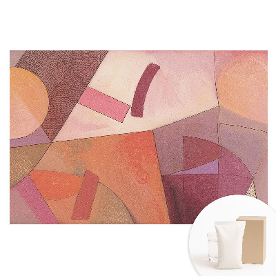 Papier peint photo grand format pour le mur Formes géométriques abstraites aux couleurs chaudes