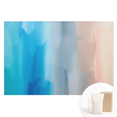 Papier peint panoramique intissé dégradé pastel flou