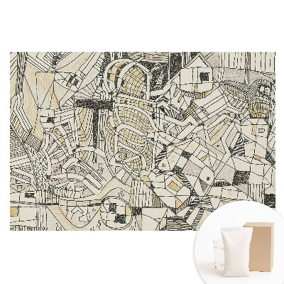 Papier peint photo grand format pour le mur composition géométrique abstraite