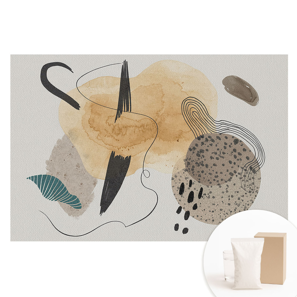 Papier peint photo grand format pour le mur formes modernes abstraites colorées