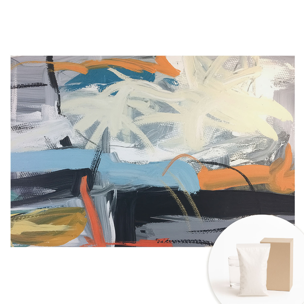 Papier peint photo sur tissu non tissé Composition de couleurs abstraite et dynamique