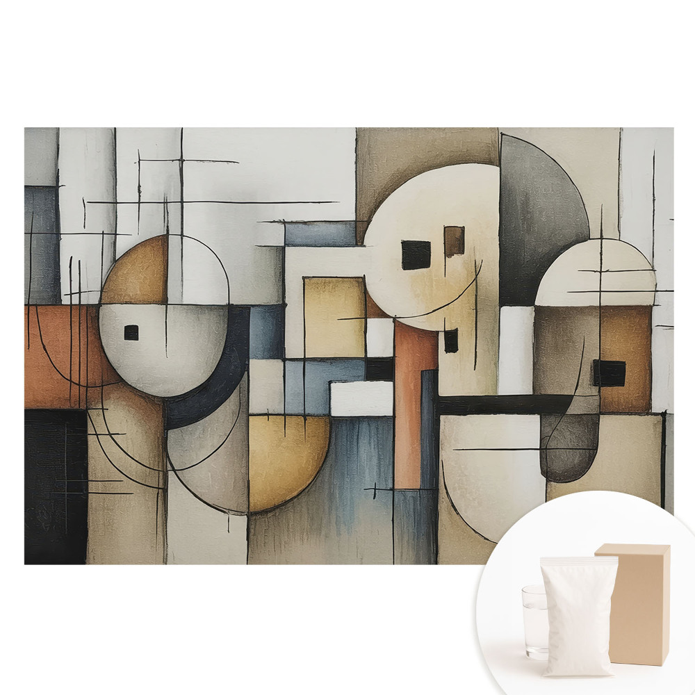 Papier peint photographique intissé formes géométriques abstraites