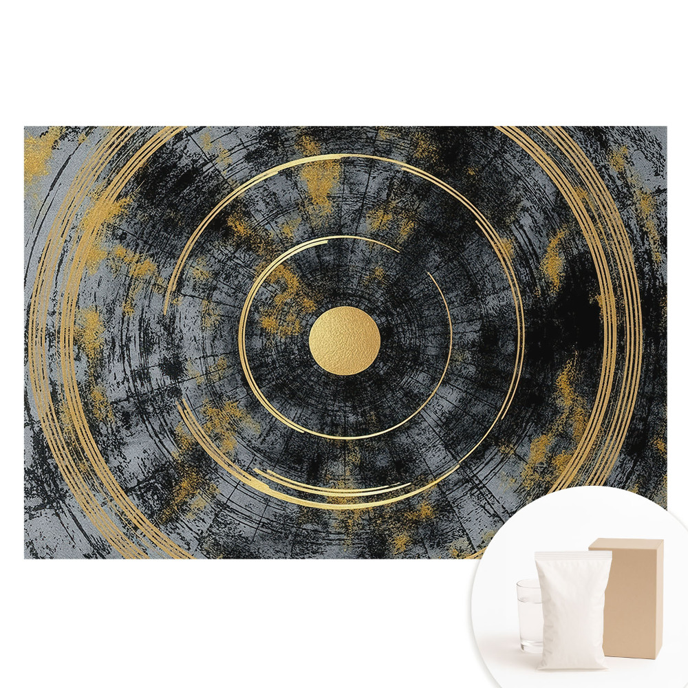 Papier peint photo grand format pour le mur Des cercles structurels pleins de contrastes