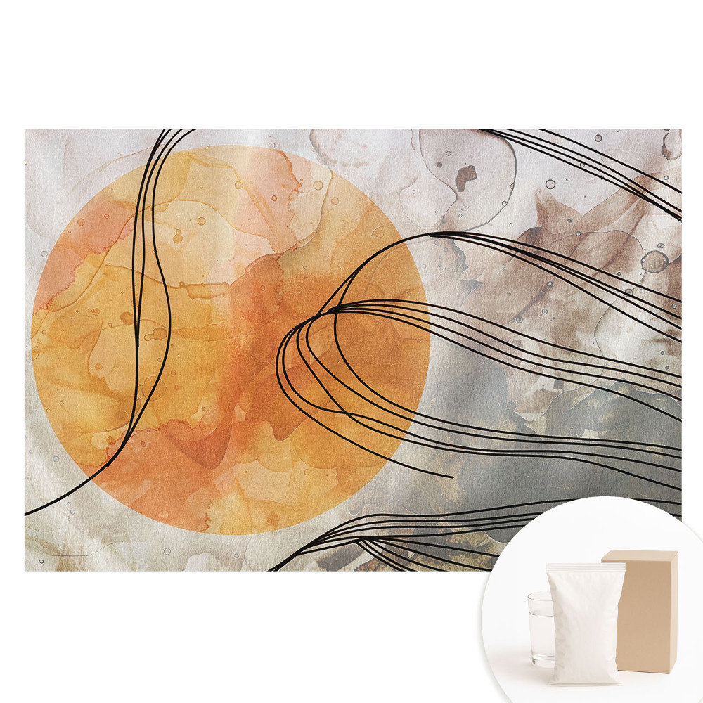 Papier peint intissé motif abstrait harmonieux
