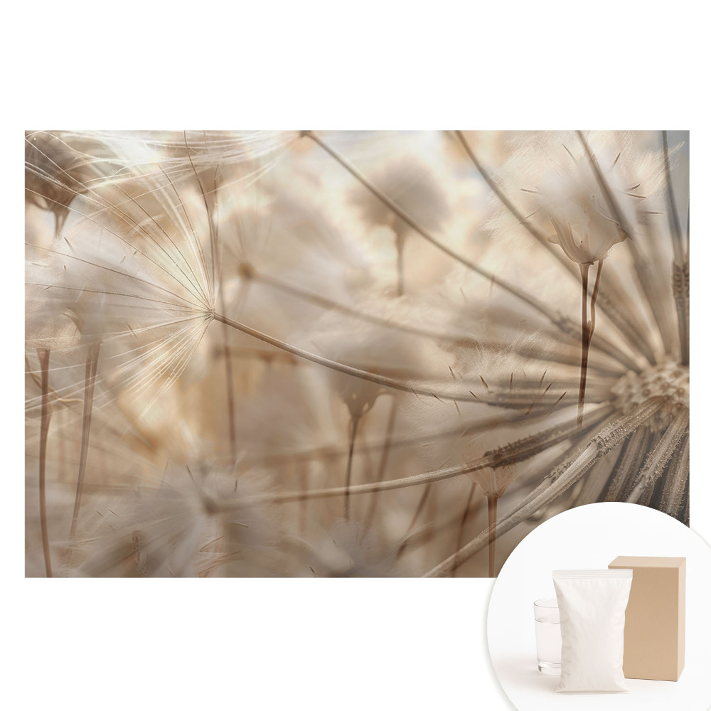 Papier peint intissé pissenlits éthérés, harmonie de la nature