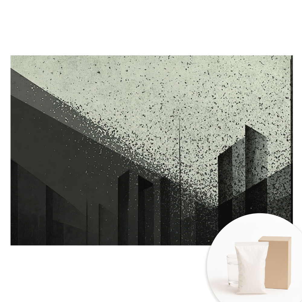 Papier peint photo grand format pour le mur Abstraction moderne de la ville