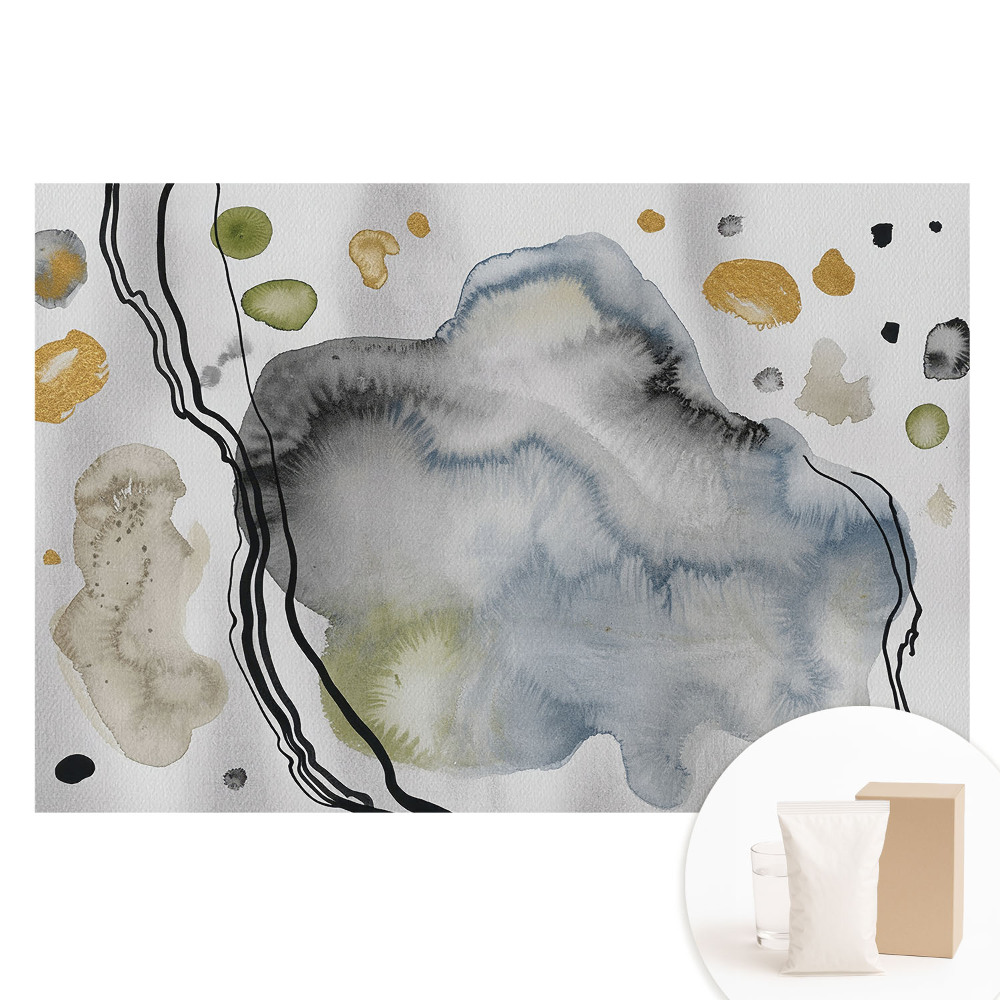 Papier peint intissé Motifs abstraits à l'aquarelle