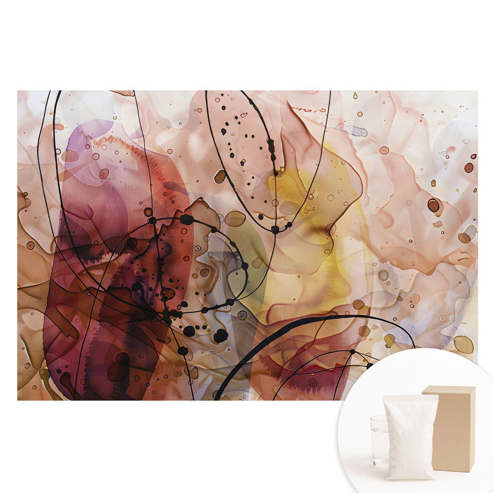 Papier peint intissé abstraction colorée énergie élégance