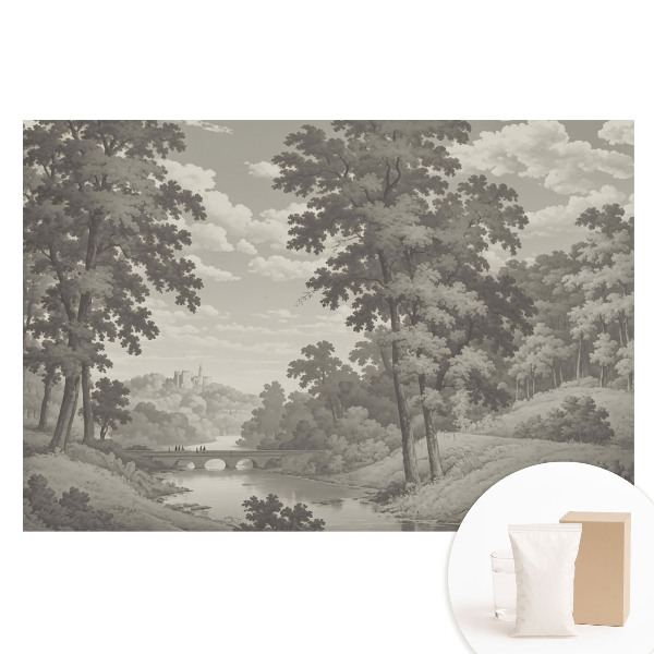 Papier peint intissé Paysage classique avec un pont