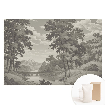 Papier peint intissé Paysage classique avec un pont