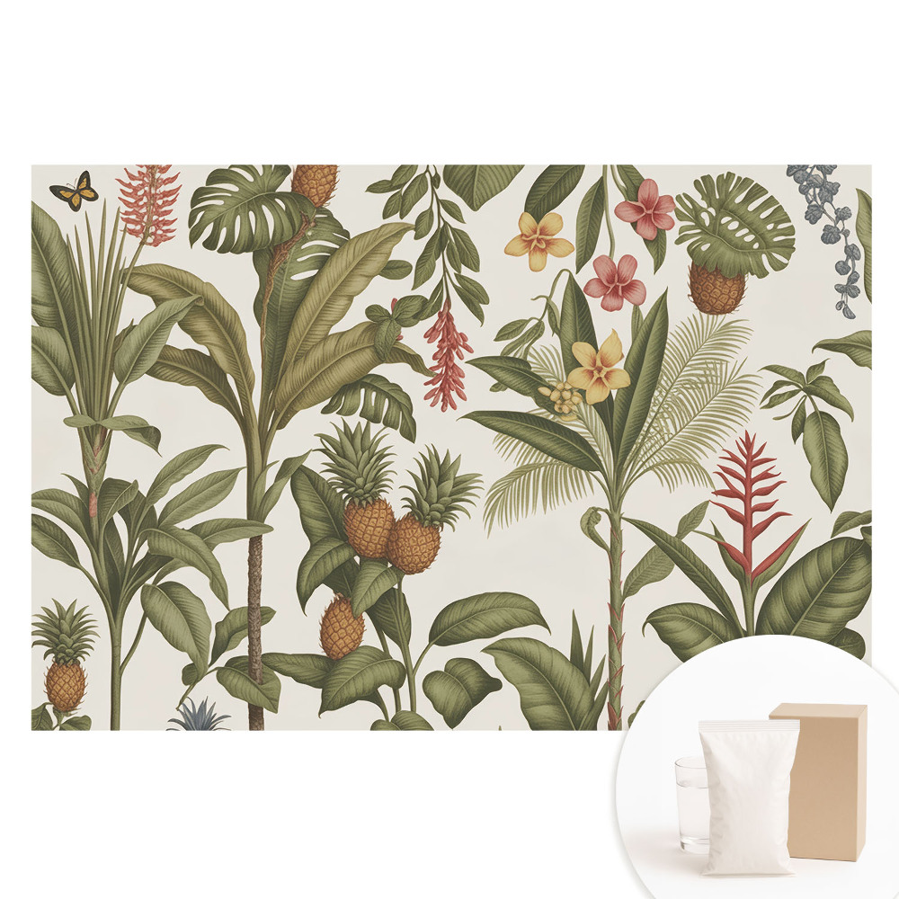 Papier peint photo imprimé sur tissu non tissé Modèles atmosphériques tropicaux