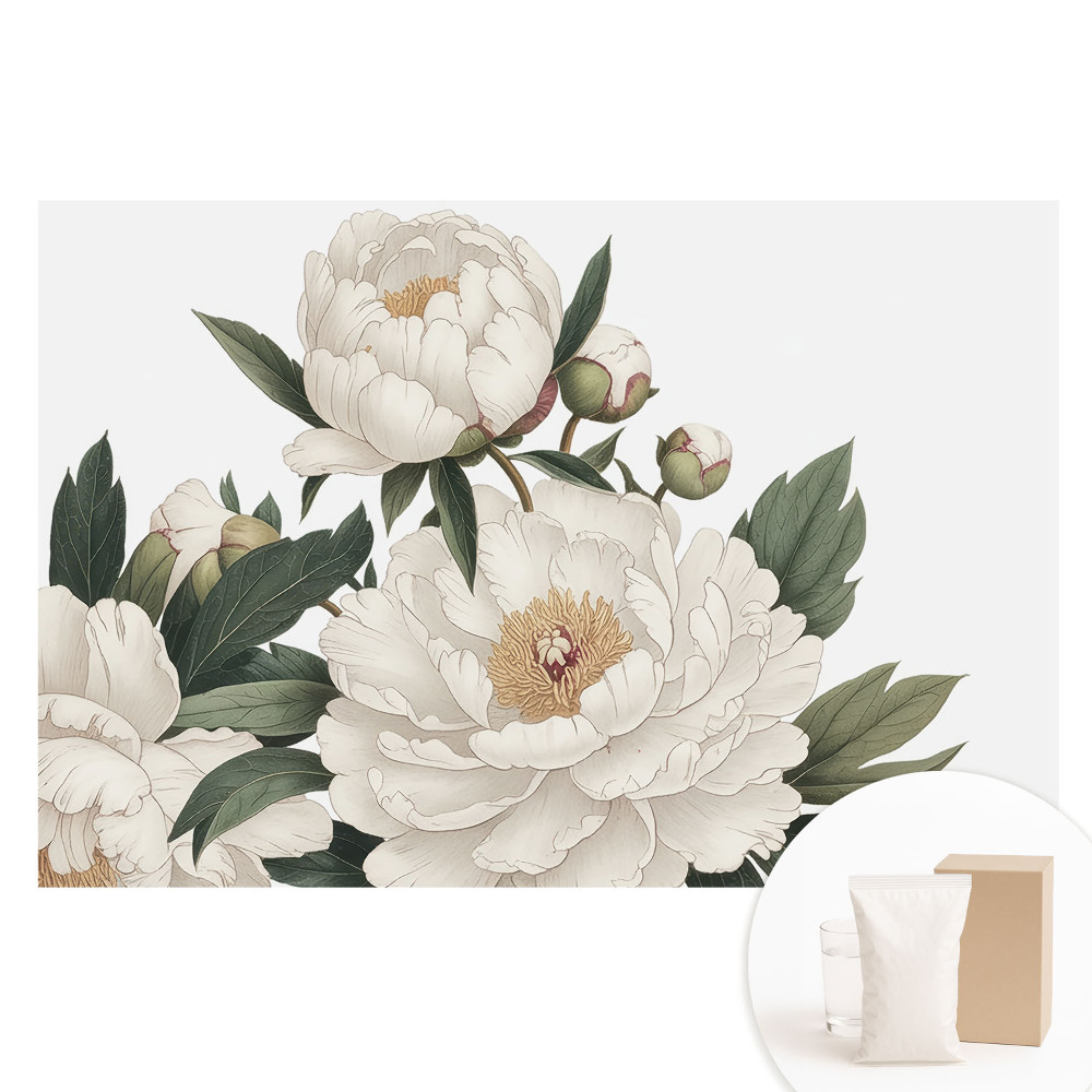 Papier peint intissé imprimé Élégance florale, harmonie classique