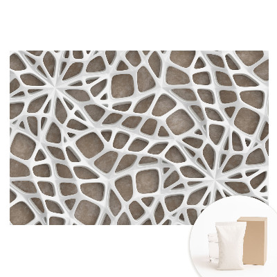 Papier peint photo grand format motif structure dentelle tridimensionnelle moderne