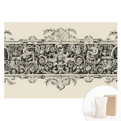 Papier peint intissé à motif symétrique d'inspiration mythologique