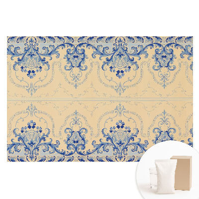 Papier peint photo sur tissu non tissé Motif ornemental classique, bleu élégant