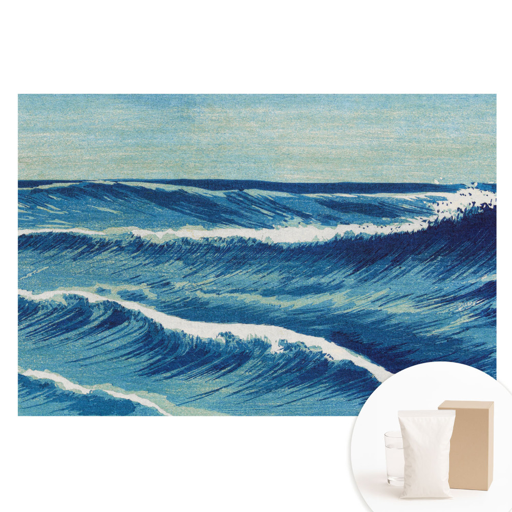 Papier peint photographique sur tissu non tissé inspirations classiques des vagues de la mer