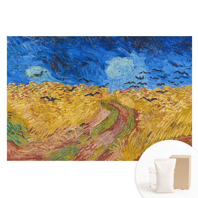 Papier peint photographique intissé Les couleurs vives des oiseaux qui ondulent dans les grains