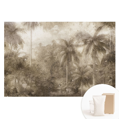 Papier peint photo imprimé sur tissu non tissé jungle tropicale vintage