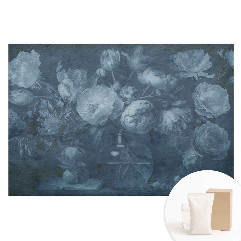 Papier peint photo sur tissu non tissé Fleurs dans un vase en verre style classique