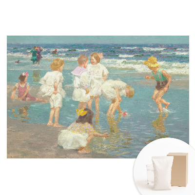 Papier peint photo grand format Enfants au bord de la mer, années d'enfance