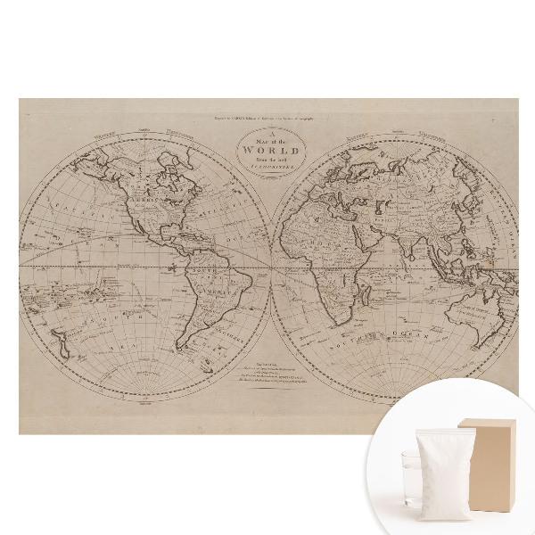 Papier peint photographique intissé Dessin historique du monde
