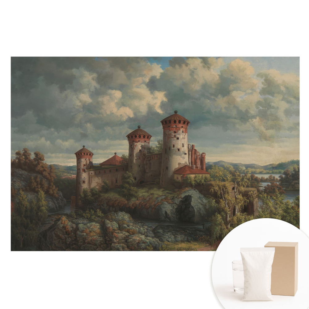 Papier peint panoramique intissé Château dans la nature