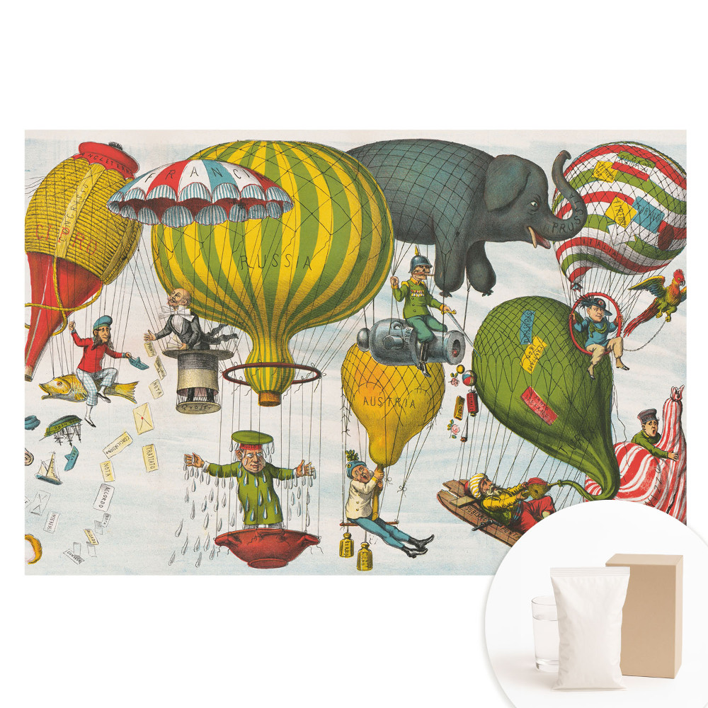 Papier peint intissé Des ballons colorés pleins d'aventures