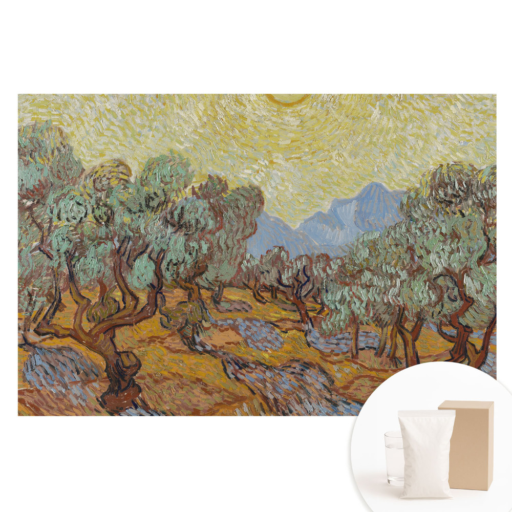 Papier peint photo grand format pour le mur Un paysage dynamique et riche en détails colorés