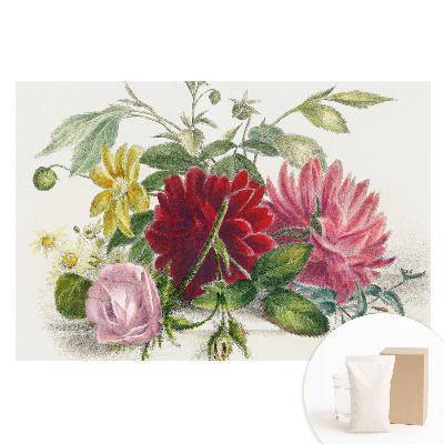 Papier peint photo sur tissu non tissé Fleurs dans un style classique