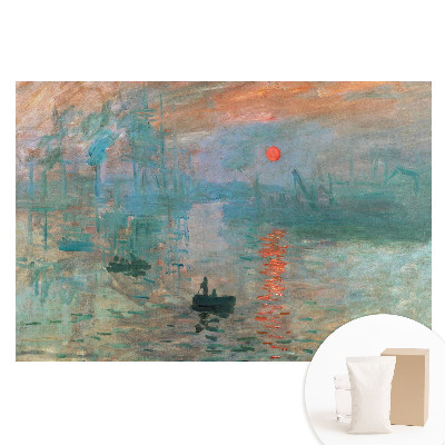 Papier peint photographique sur tissu non tissé Port impressionniste au coucher du soleil