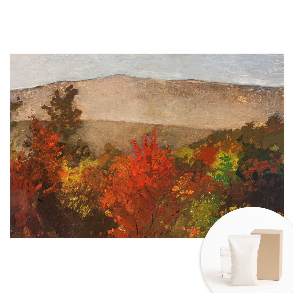 Papier peint photographique sur tissu non tissé nuances d'automne et montagnes pittoresques