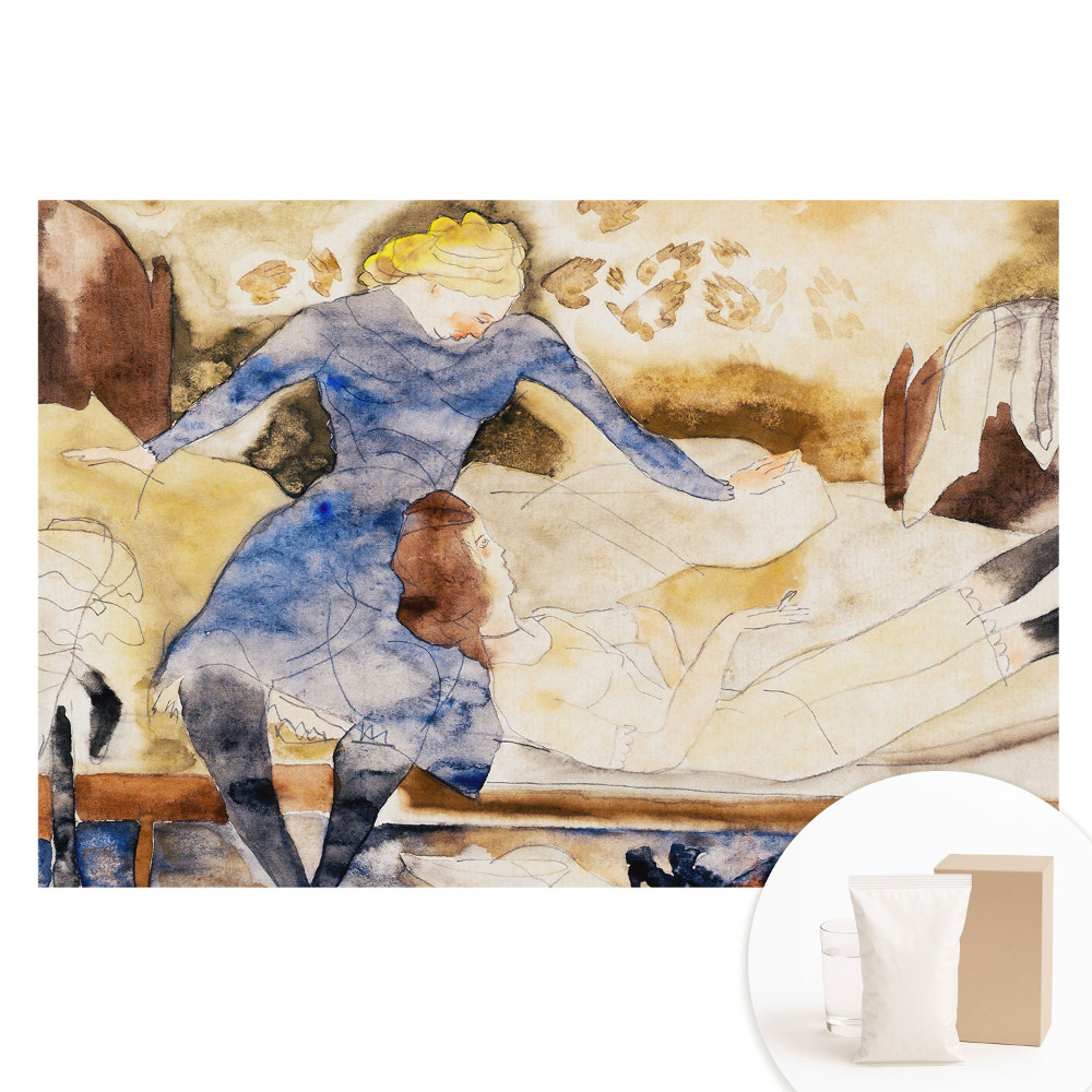 Papier peint photo sur tissu non tissé Une scène romantique aux couleurs pastel