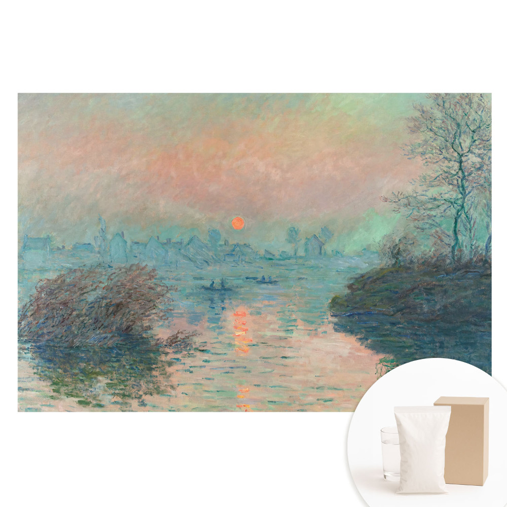 Papier peint photographique intissé Paysage romantique au coucher du soleil