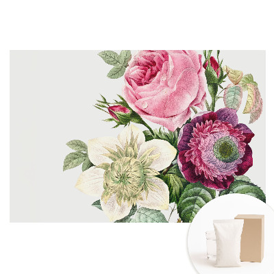 Papier peint intissé à motif floral style classique
