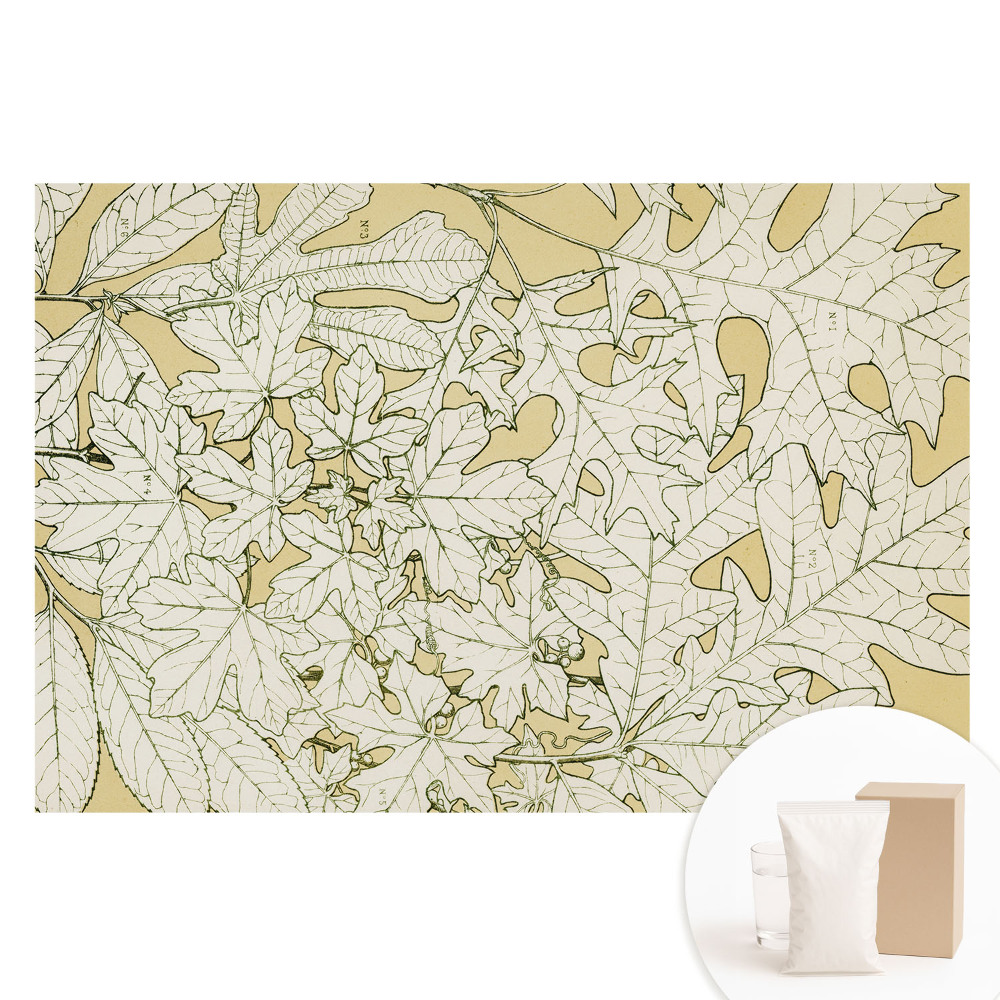 Papier peint photo intissé à motif botanique de feuilles d'arbre