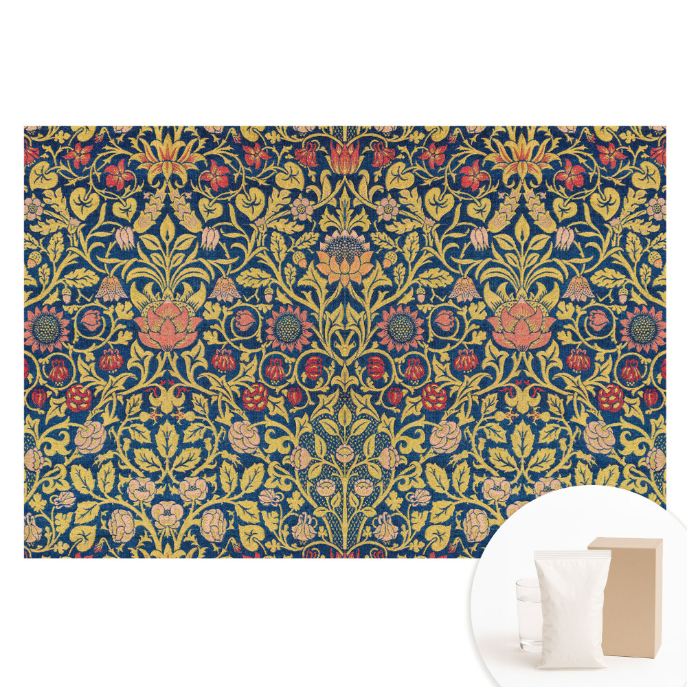 Papier peint intissé à motif de fleurs classiques dans une composition répétitive