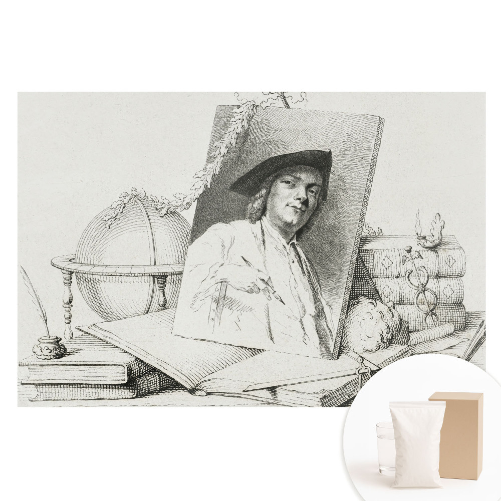 Papier peint photo sur tissu non tissé Illustration de portrait classique