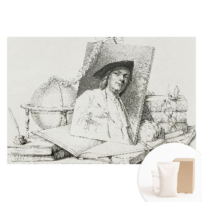 Papier peint panoramique sur tissu intissé illustration de portrait classique