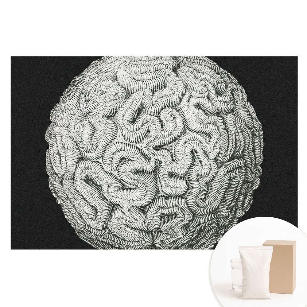 Papier peint photo grand format pour le mur Structure sphérique monochrome harmonieuse