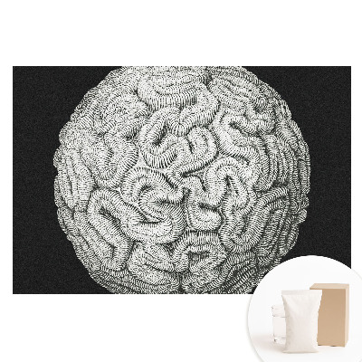 Papier peint photo grand format structure sphérique monochrome harmonieuse