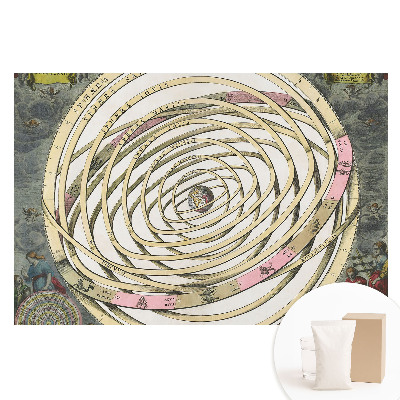 Papier peint photographique intissé Sphères célestes historiques avec planètes