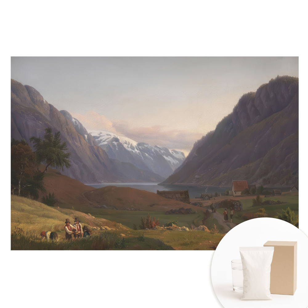 Papier peint photo grand format paysage paisible et harmonieux
