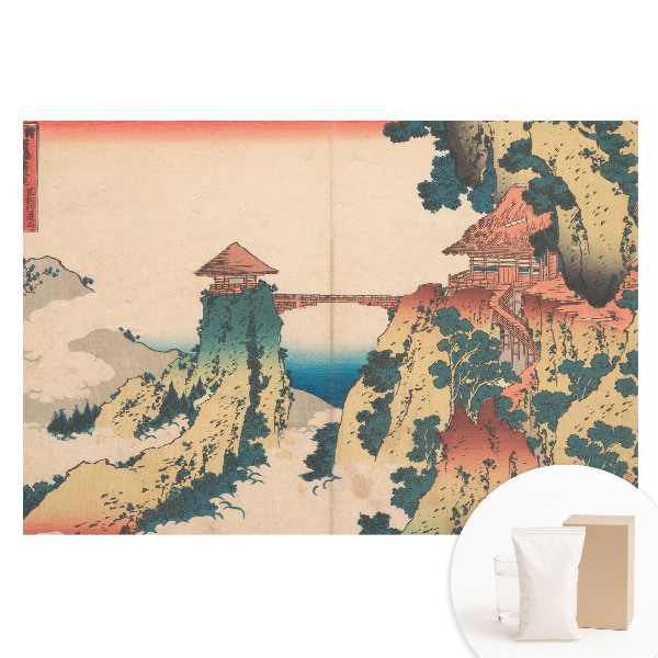 Papier peint photographique sur tissu non tissé Pont oriental au-dessus de la falaise