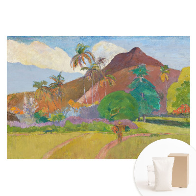 Papier peint photo imprimé sur tissu non tissé Paysage tropical avec des palmiers