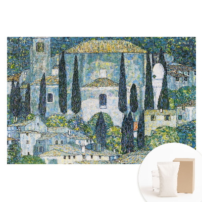 Papier peint photographique sur tissu non tissé Une ville méditerranéenne pleine de verdure