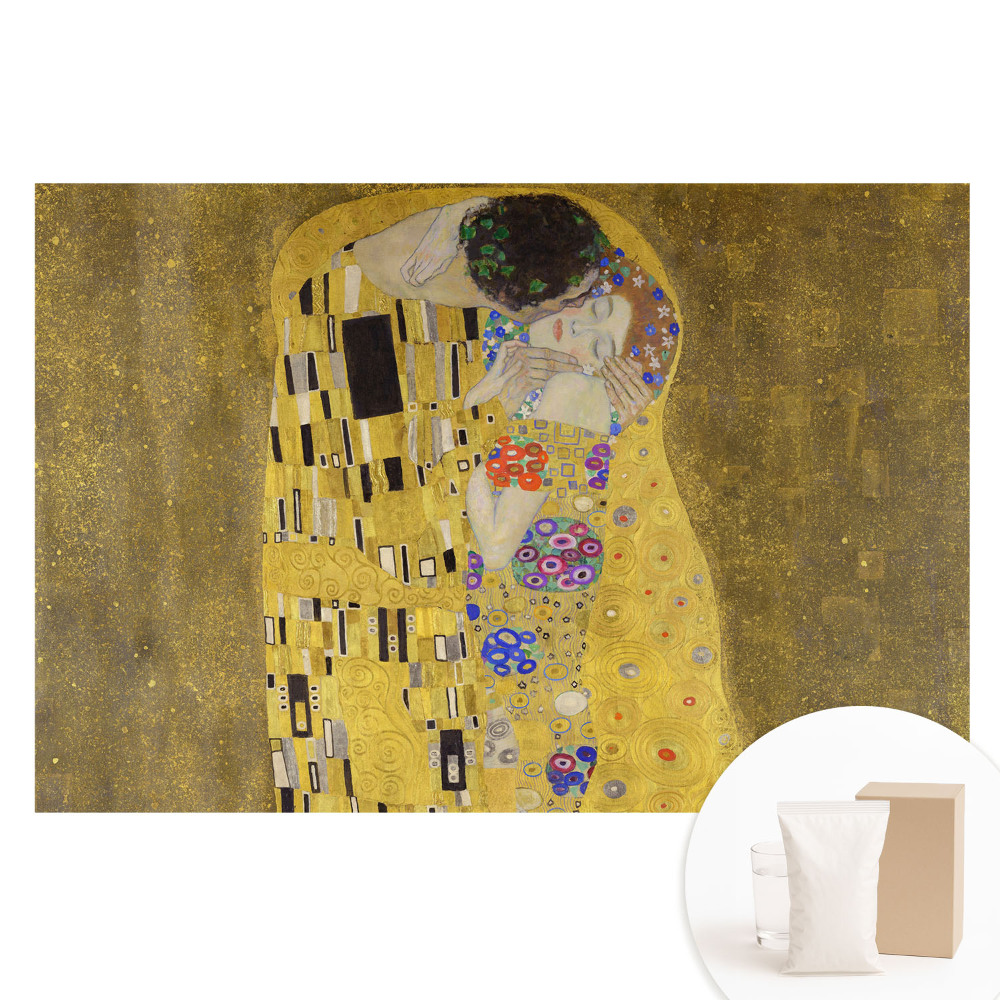 Papier peint photo intissé Une étreinte intime style Art nouveau