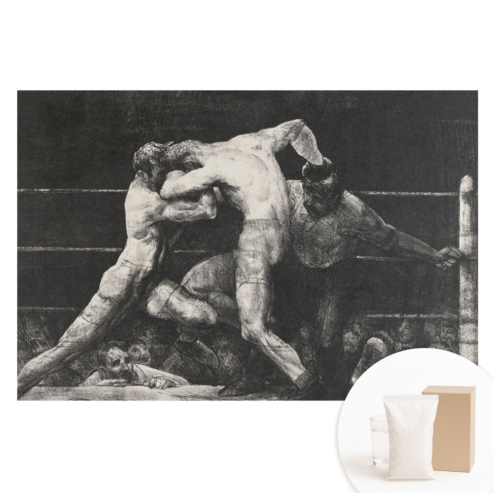 Papier peint intissé imprimé Une compétition de boxe riche en émotions