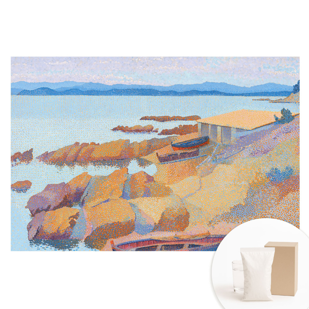 Papier peint photo sur tissu non tissé paysage marin impressionniste